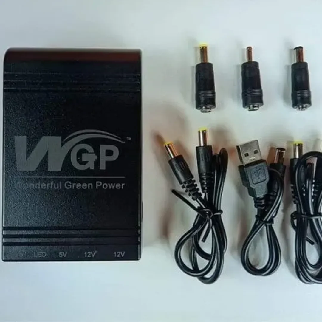 WGP Mini UPS 5V/9V/12V — 10,400mAhRouter & ONU Backup Power Solution 🔋